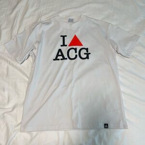Nike ACG White and Red Short Sleeve Tees